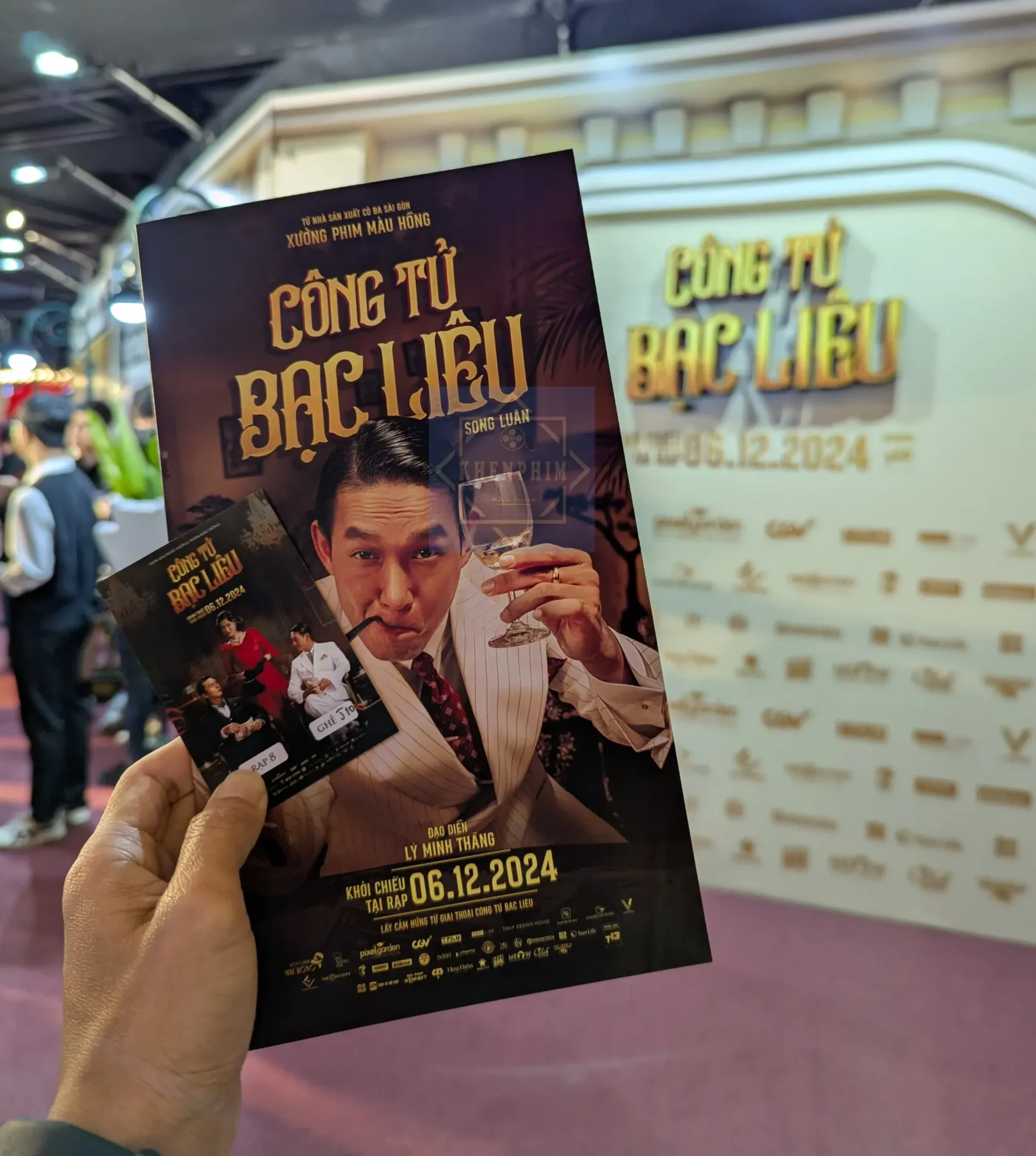 Vé tham gia buổi showcase phim Công Tử Bạc Liêu