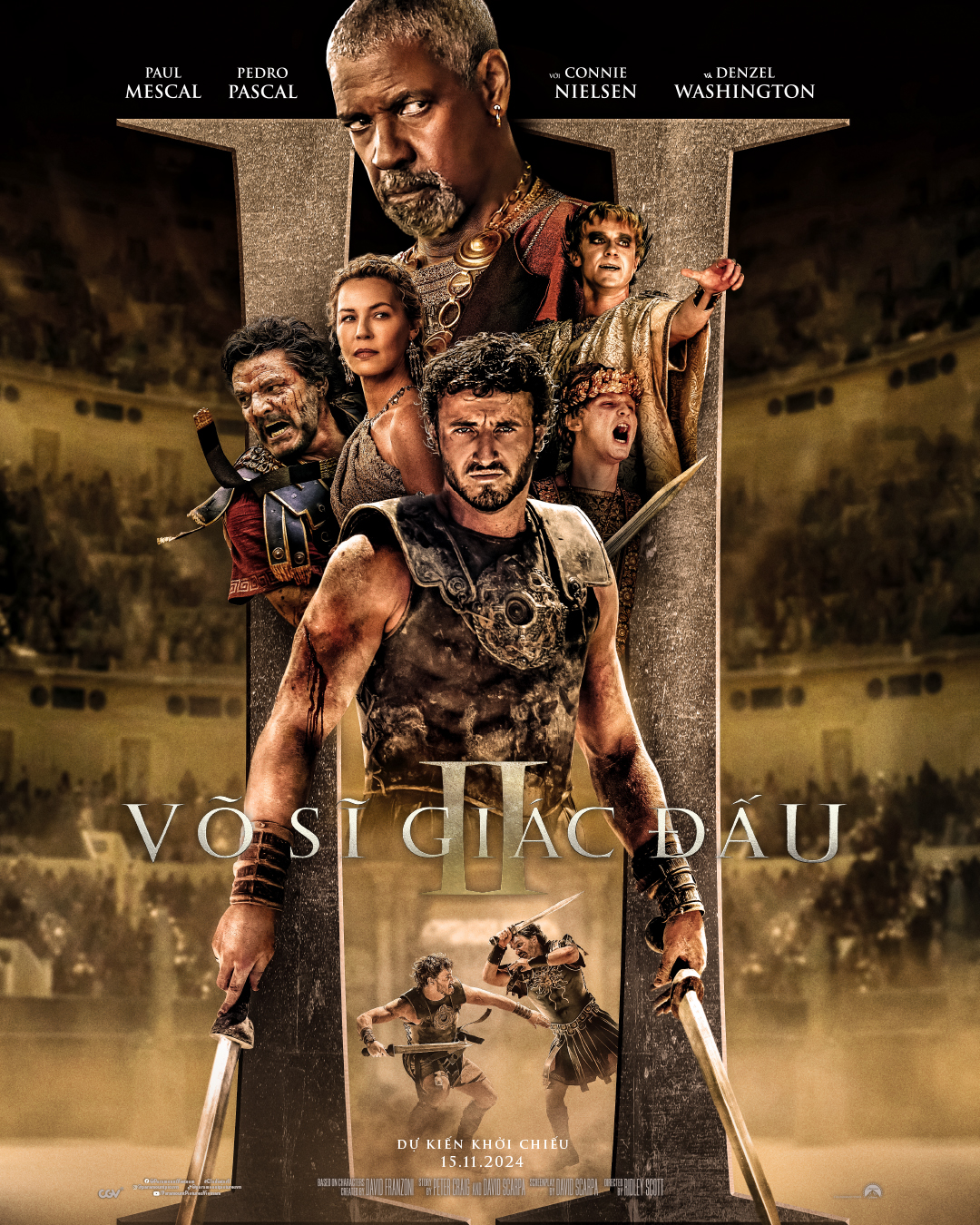 Poster phim Gladiator II (tựa Việt: Võ Sĩ Giác Đấu II)
