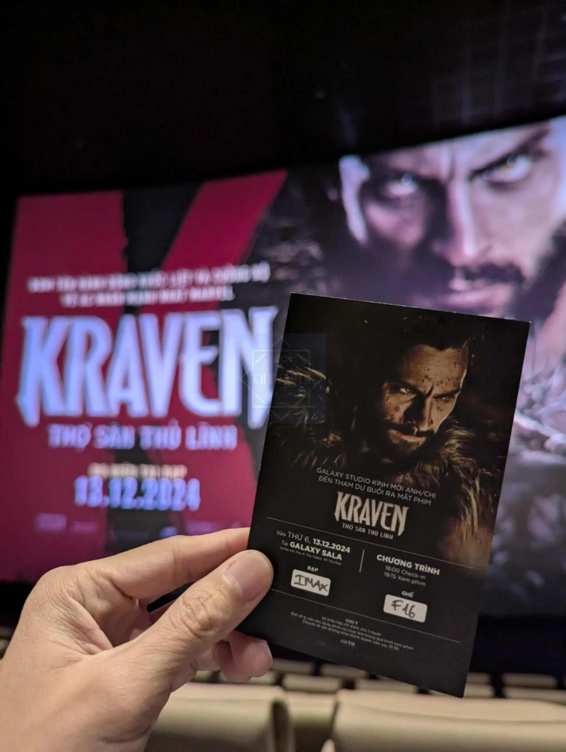 Vé xem phim tại phòng chiếu IMAX