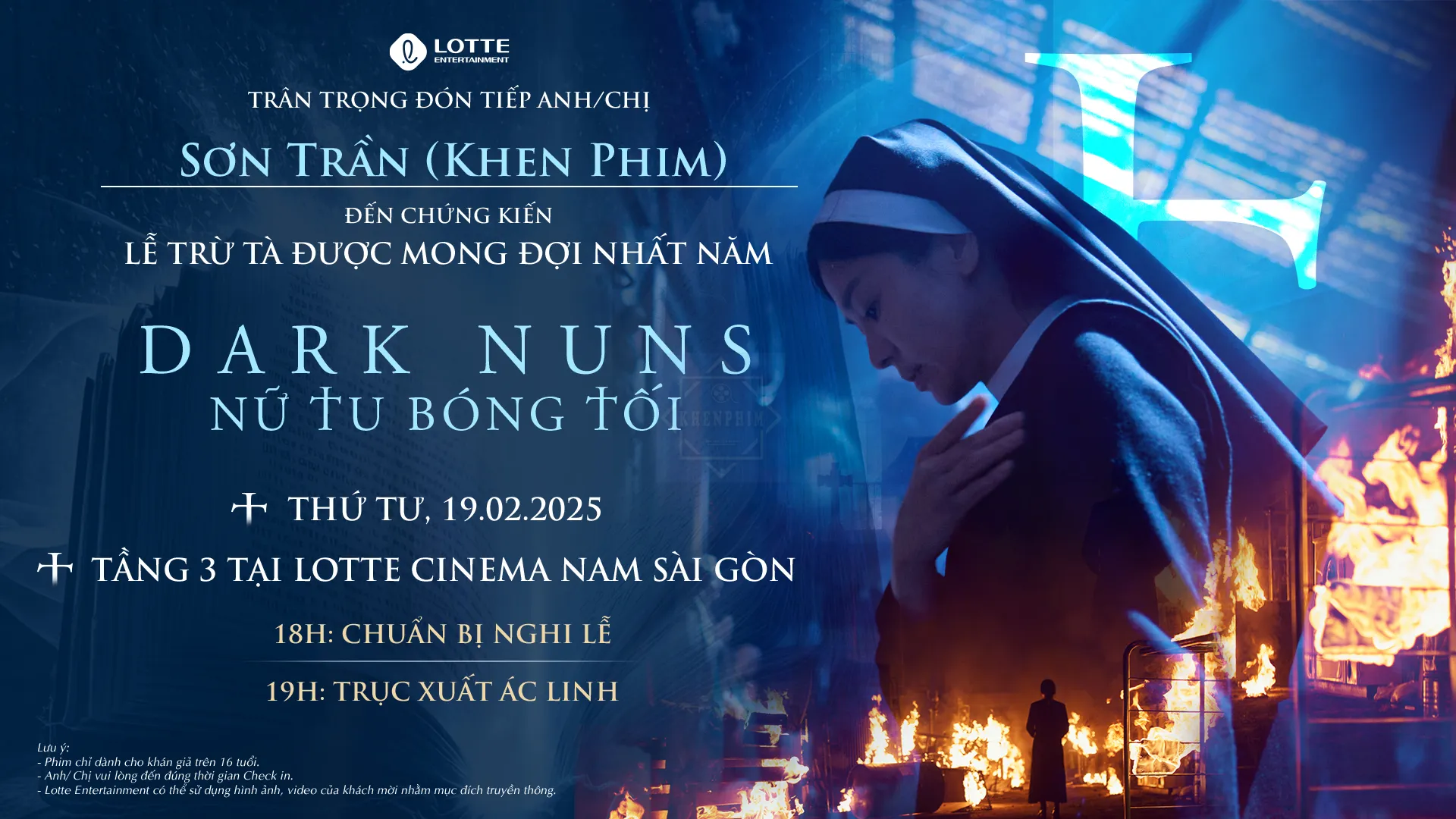 Thư mời họp báo phim Dark Nuns (Nữ Tu Bóng Tối)