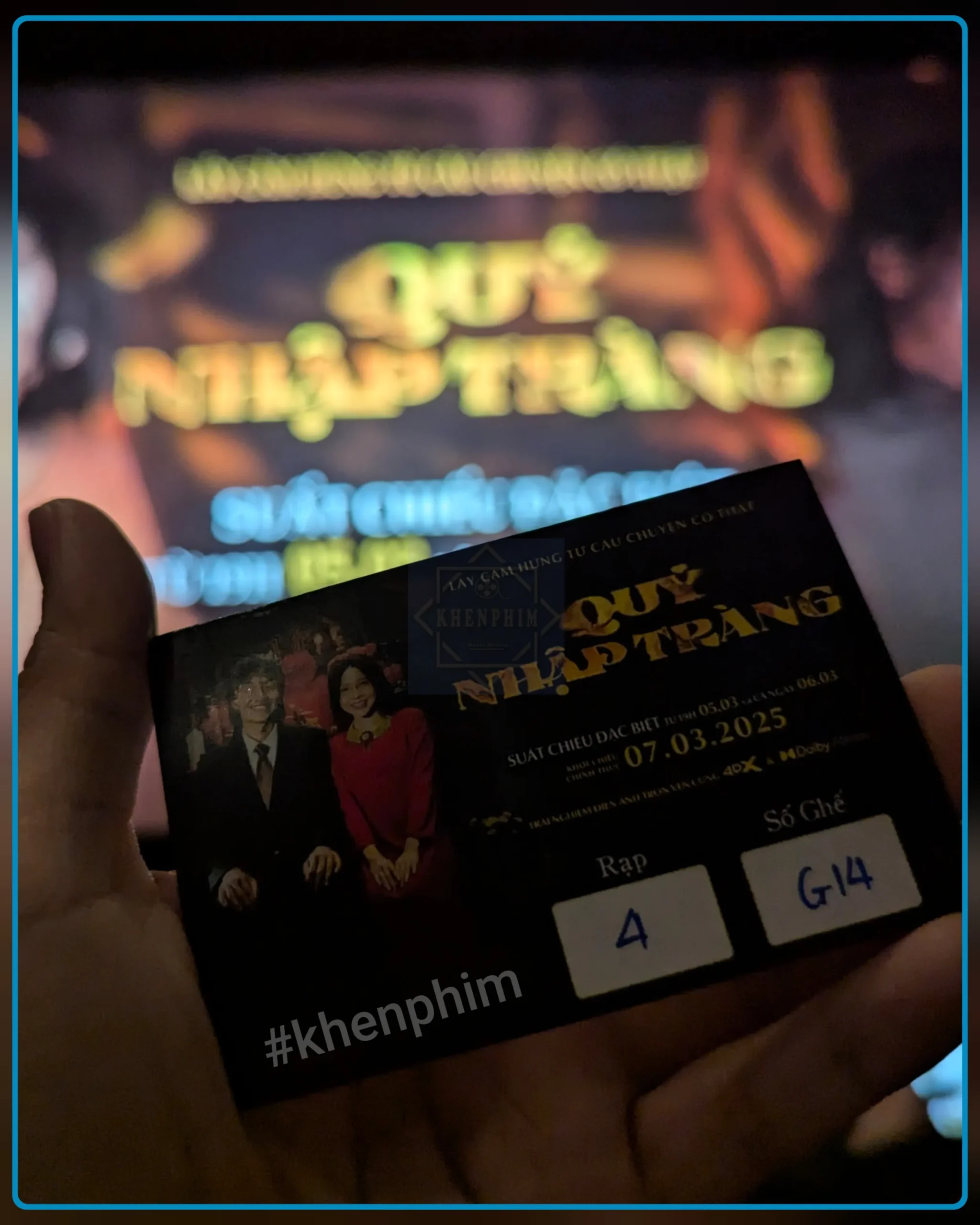 Vé xem phim Quỷ Nhập Tràng