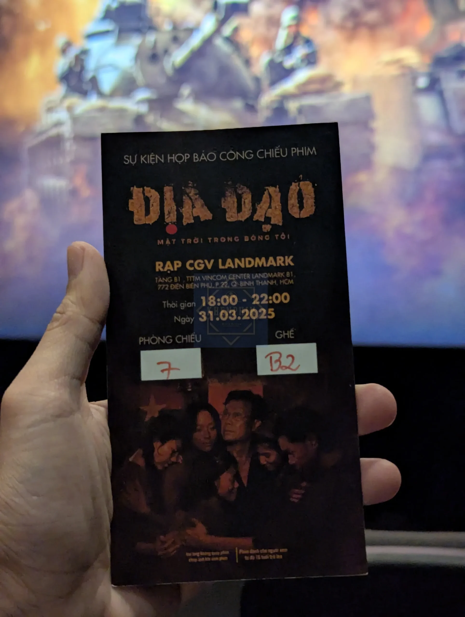 Vé xem phim Địa Đạo