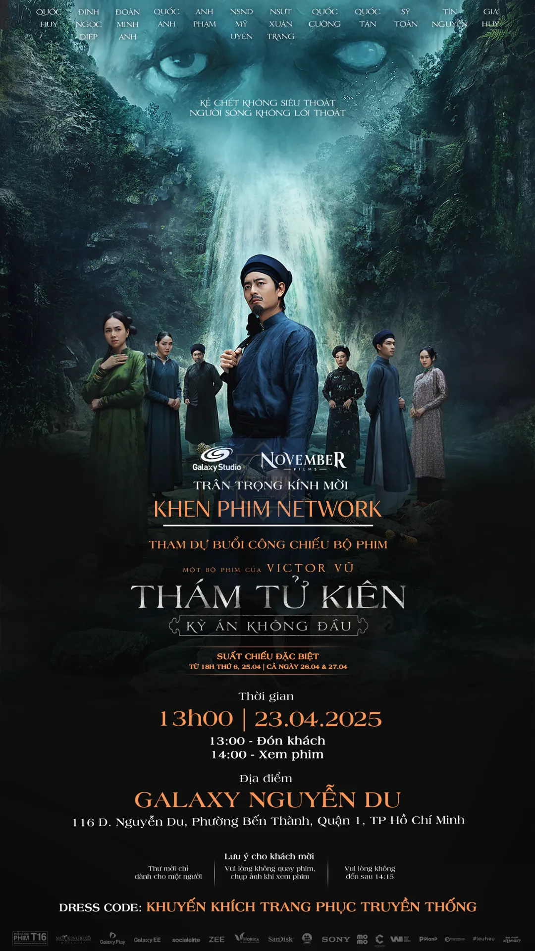 Thiệp mời họp báo phim "Thám Tử Kiên: Kỳ Án Không Đầu"