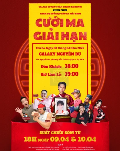 Thiệp mời họp báo phim Cưới Ma Giải Hạn