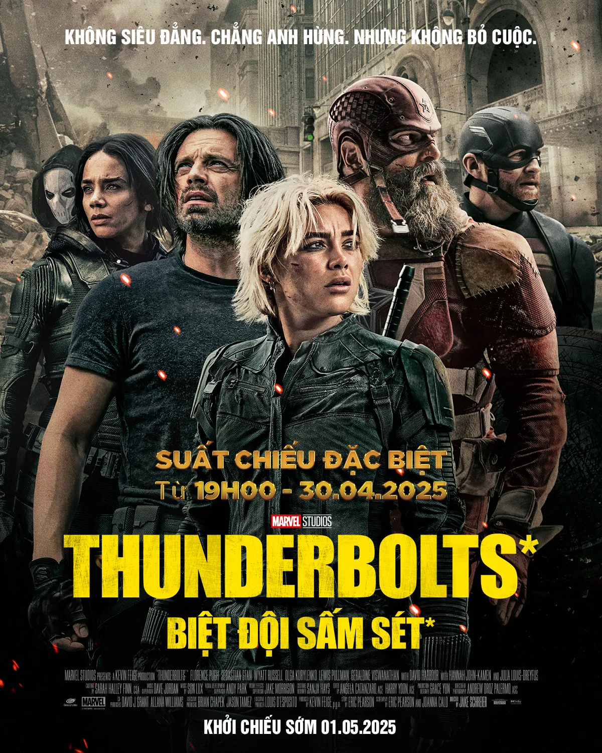 Poster phim Thunderbolts* (Biệt Đội Sấm Sét*)