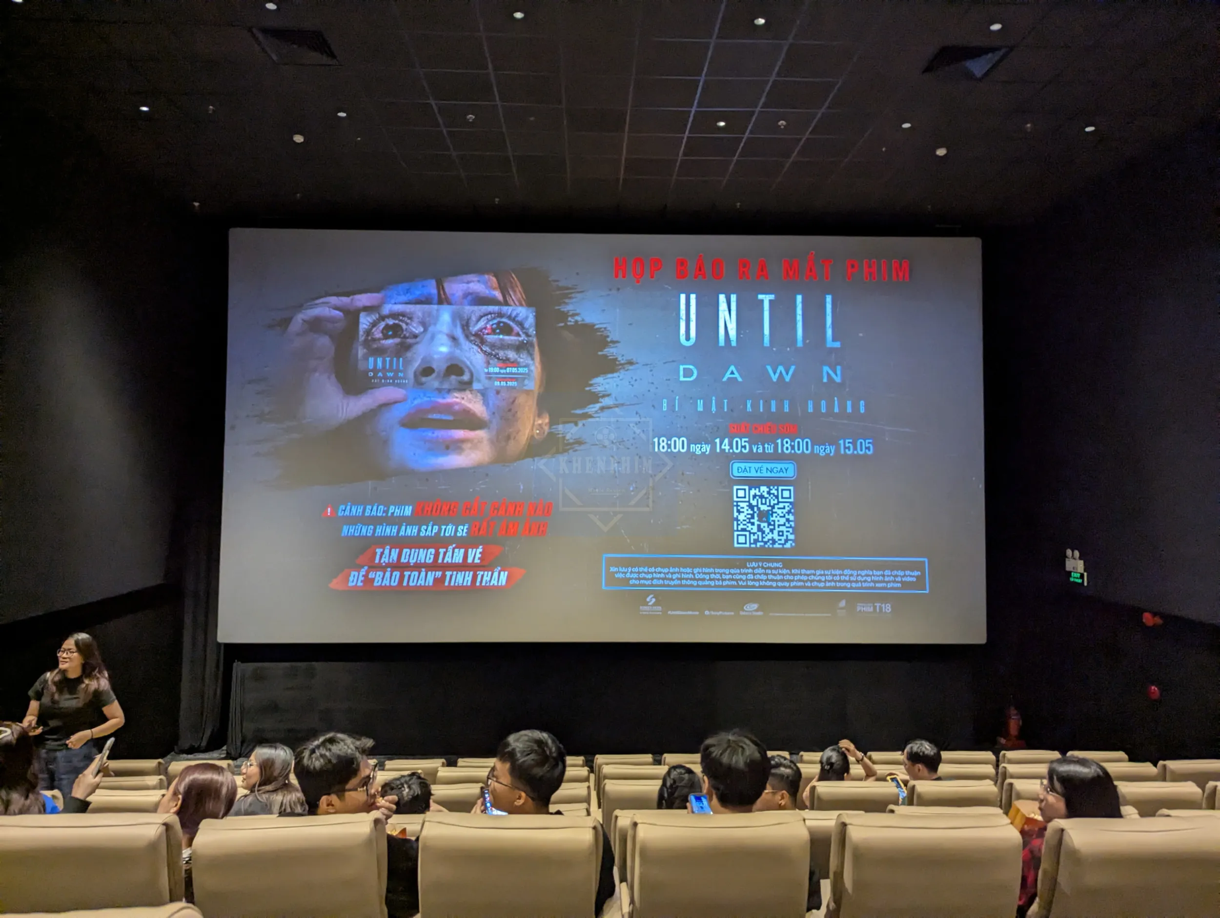 Màn hình chờ trước khi phim chiếu - Until Dawn: Bí Mật Kinh Hoàng