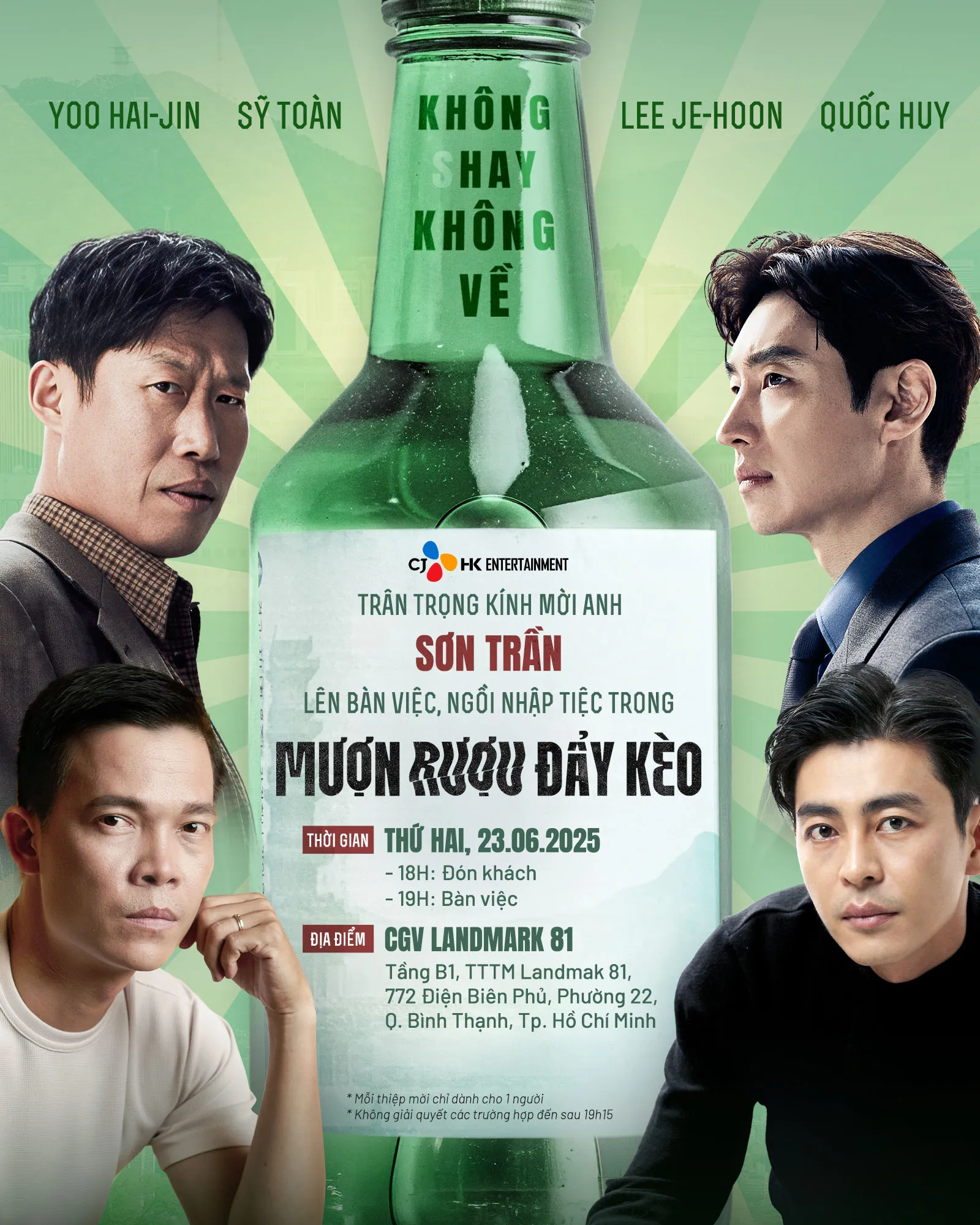 Thư mời họp báo phim Mượn Rượu Đẩy Kèo