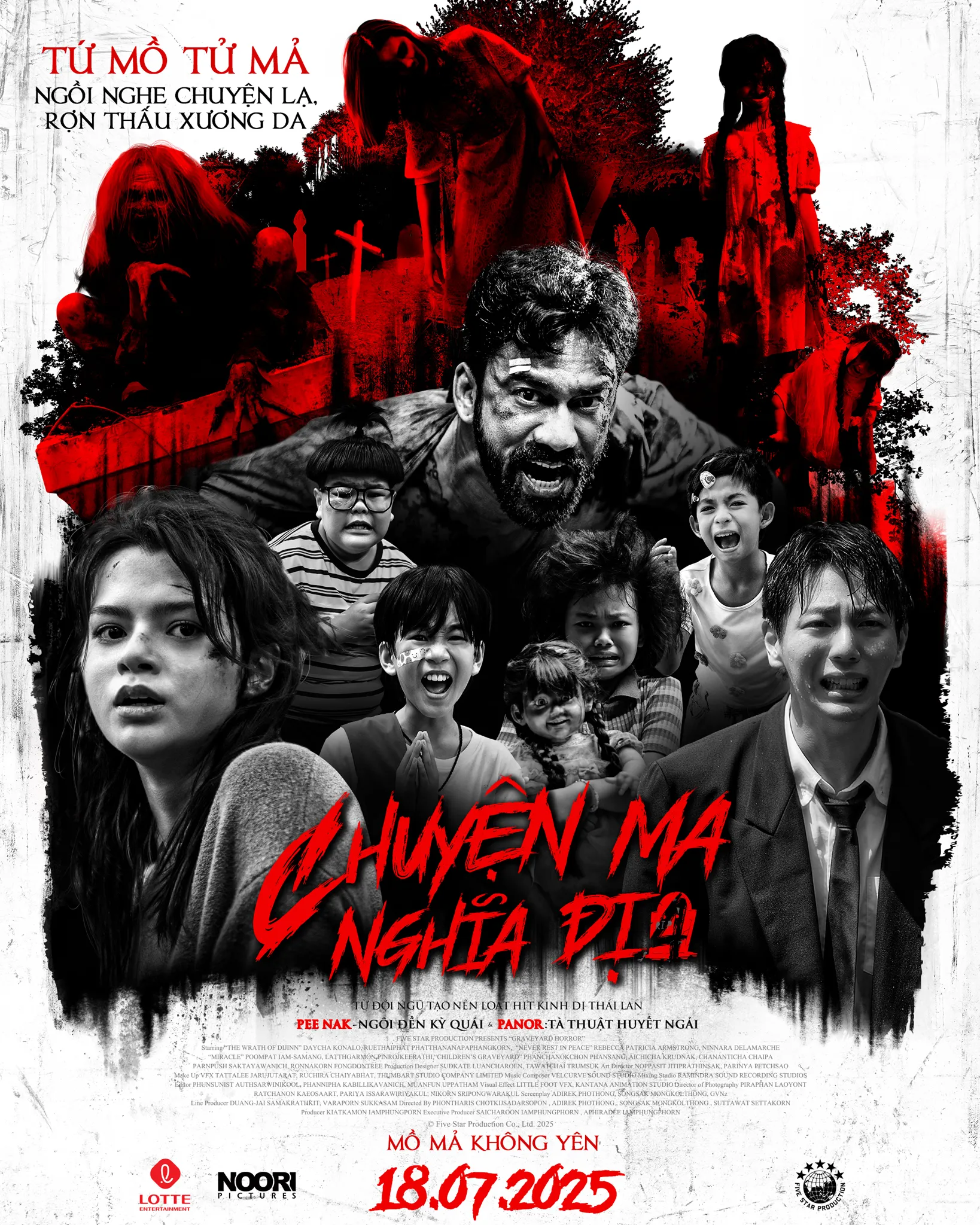 Poster phim 4 ป่าช้า/4 Graveyards (Chuyện Ma Nghĩa Địa)