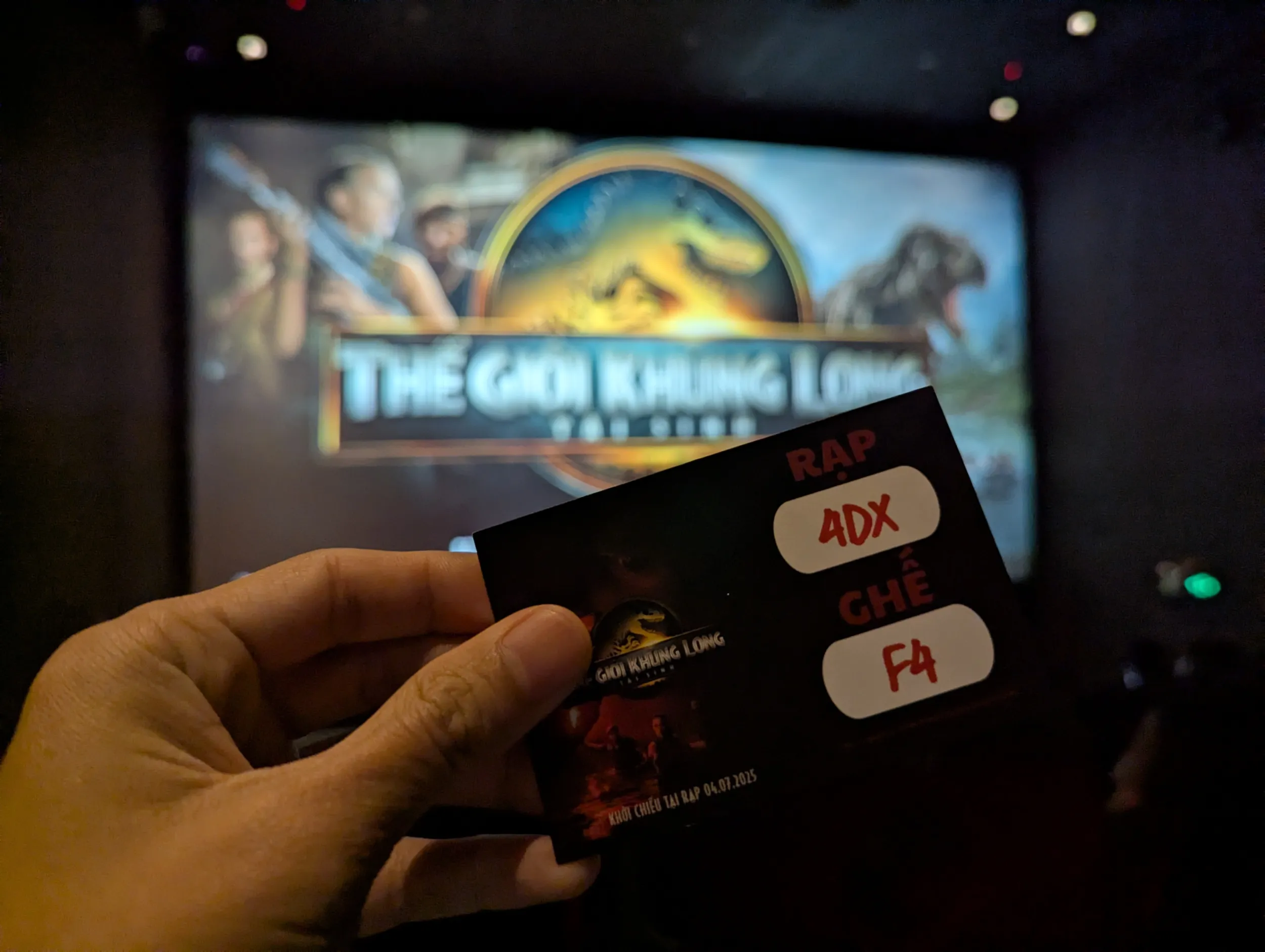 Vé xem phim ở rạp 4DX