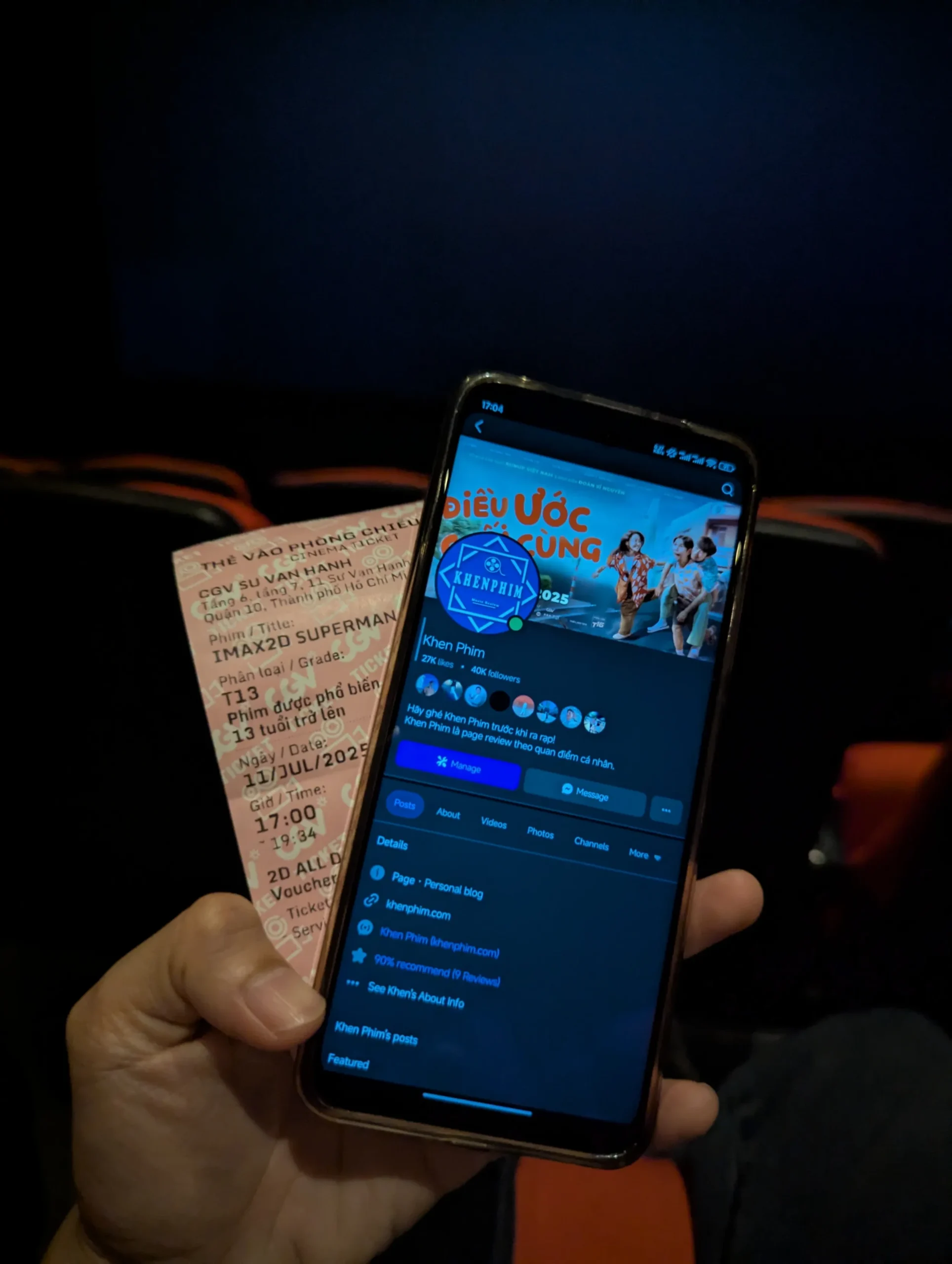 Vé xem phim, suất IMAX