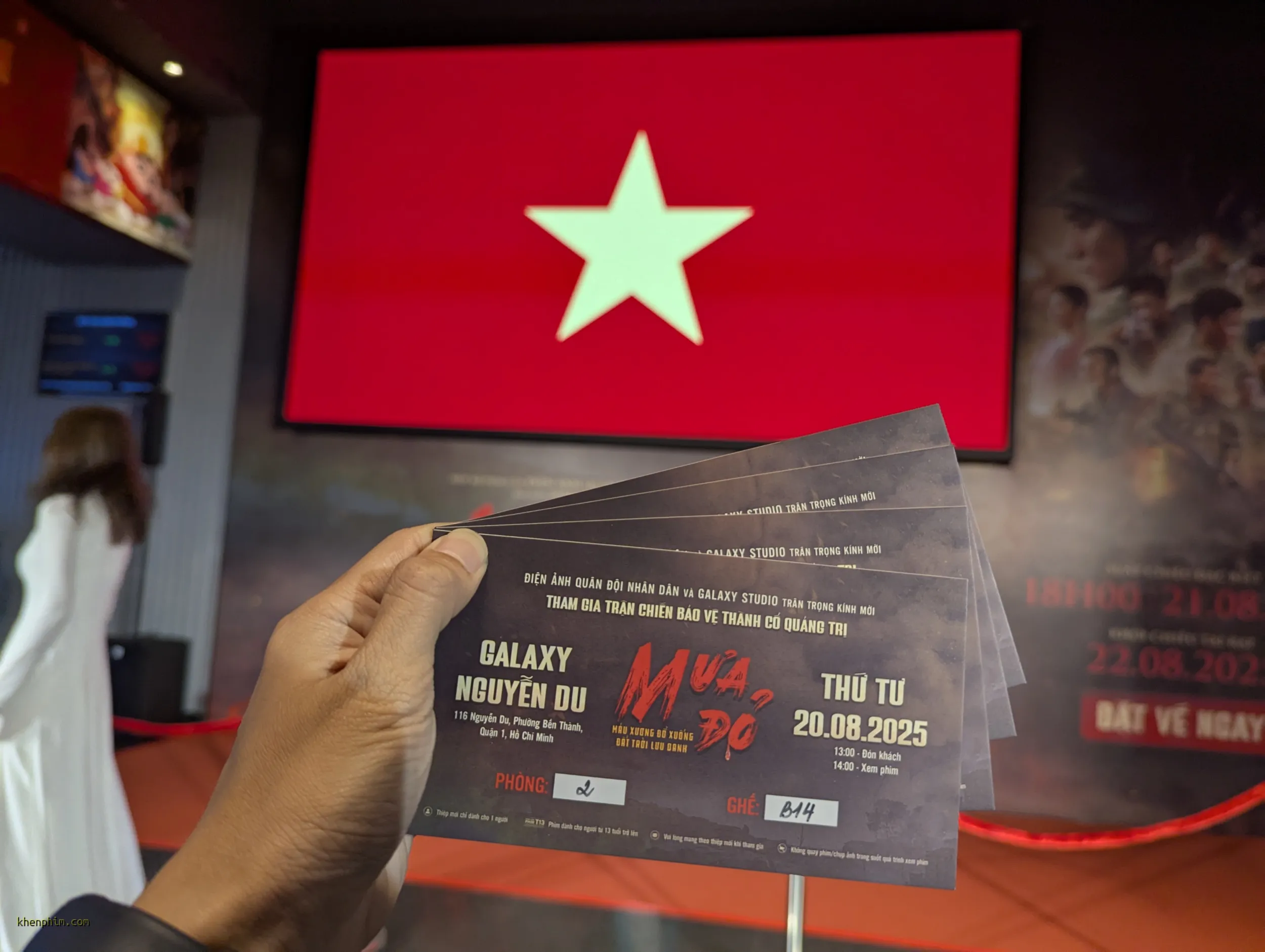 Vé xem phim Mưa Đỏ của Khen Phim Network