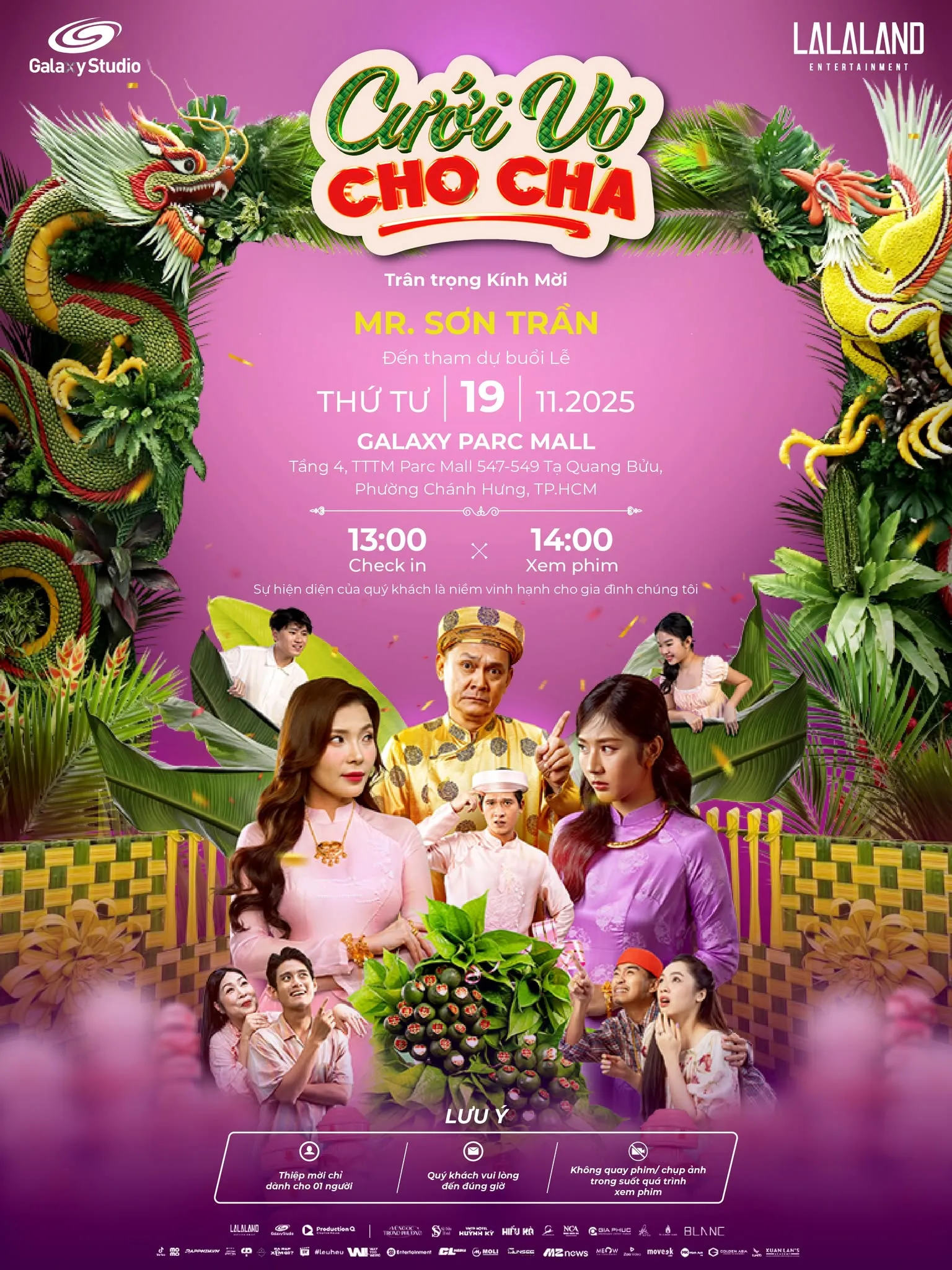 Thiệp mời họp báo phim