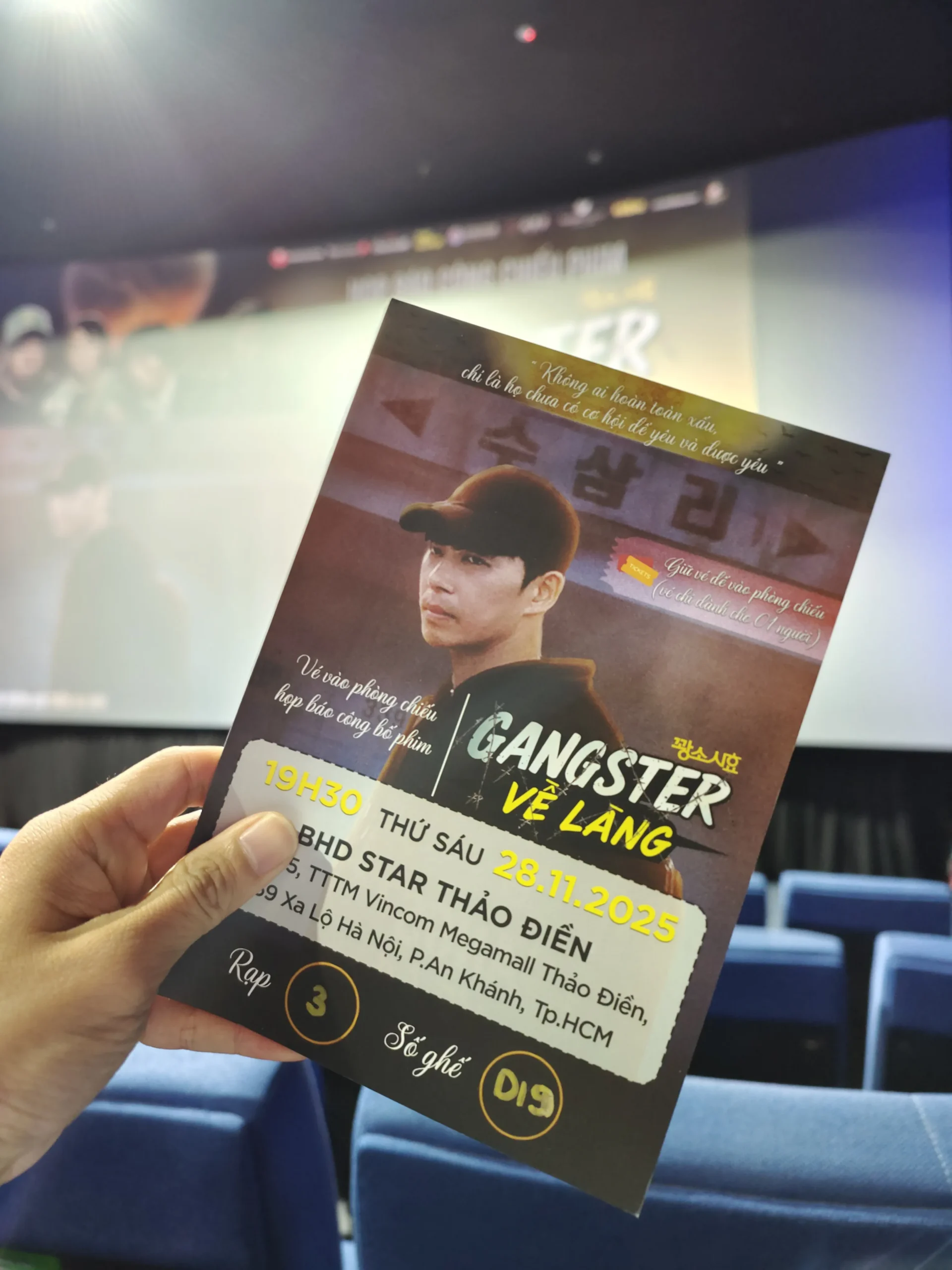 Vé xem phim Gangster Về Làng, 내 친구는 살인범, 꽝소시효