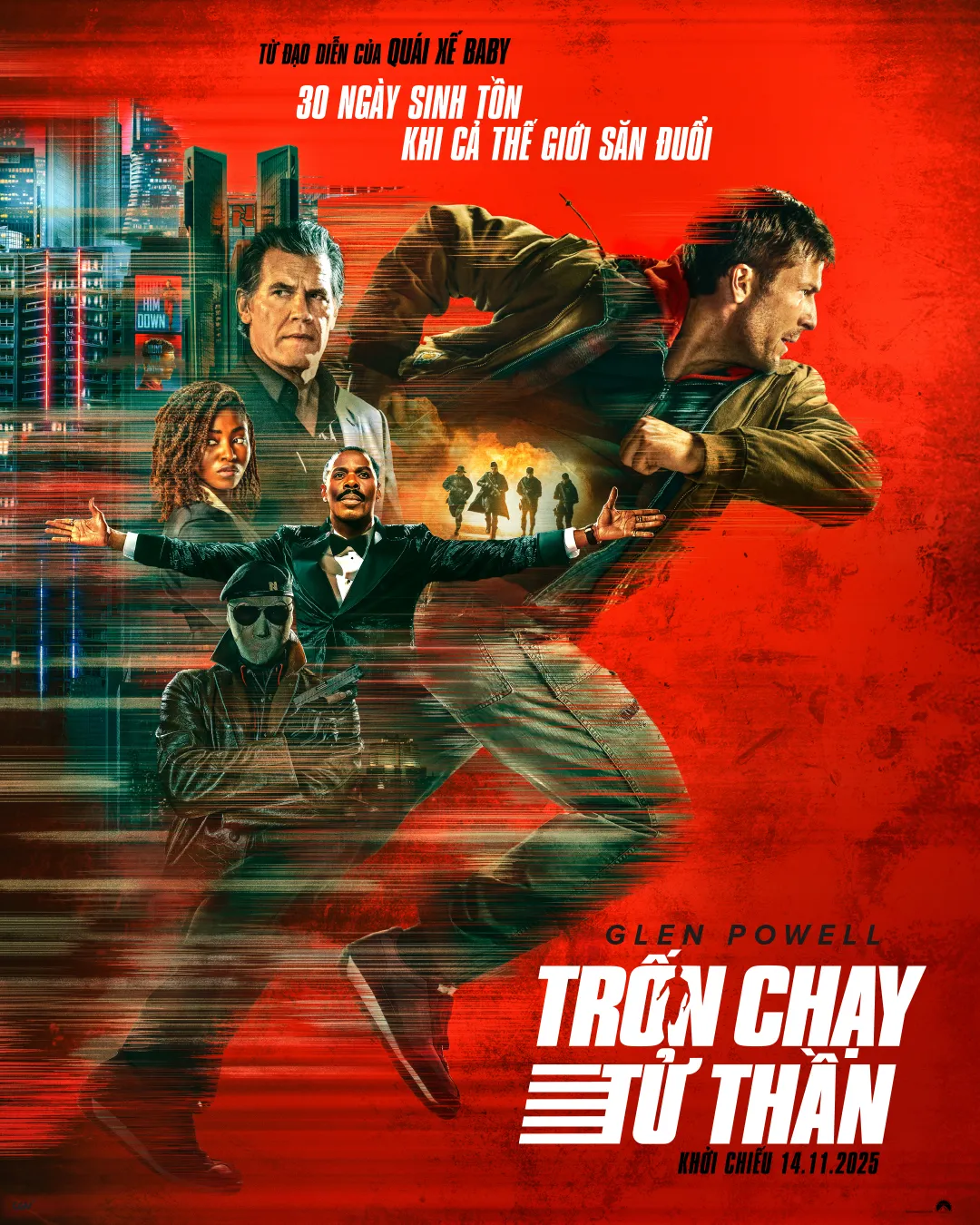 Poster phim The Running Man (Trốn Chạy Tử Thần)