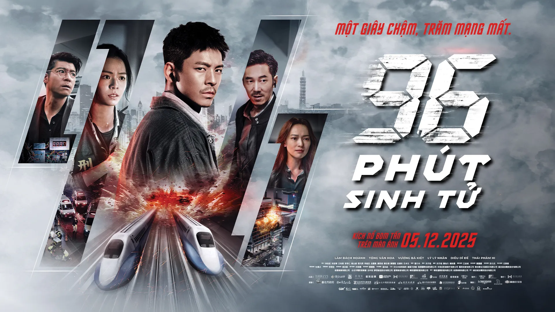 Review phim 96 Phút Sinh Tử: Chuyến tàu tử thần nghẹt thở từng giây ...