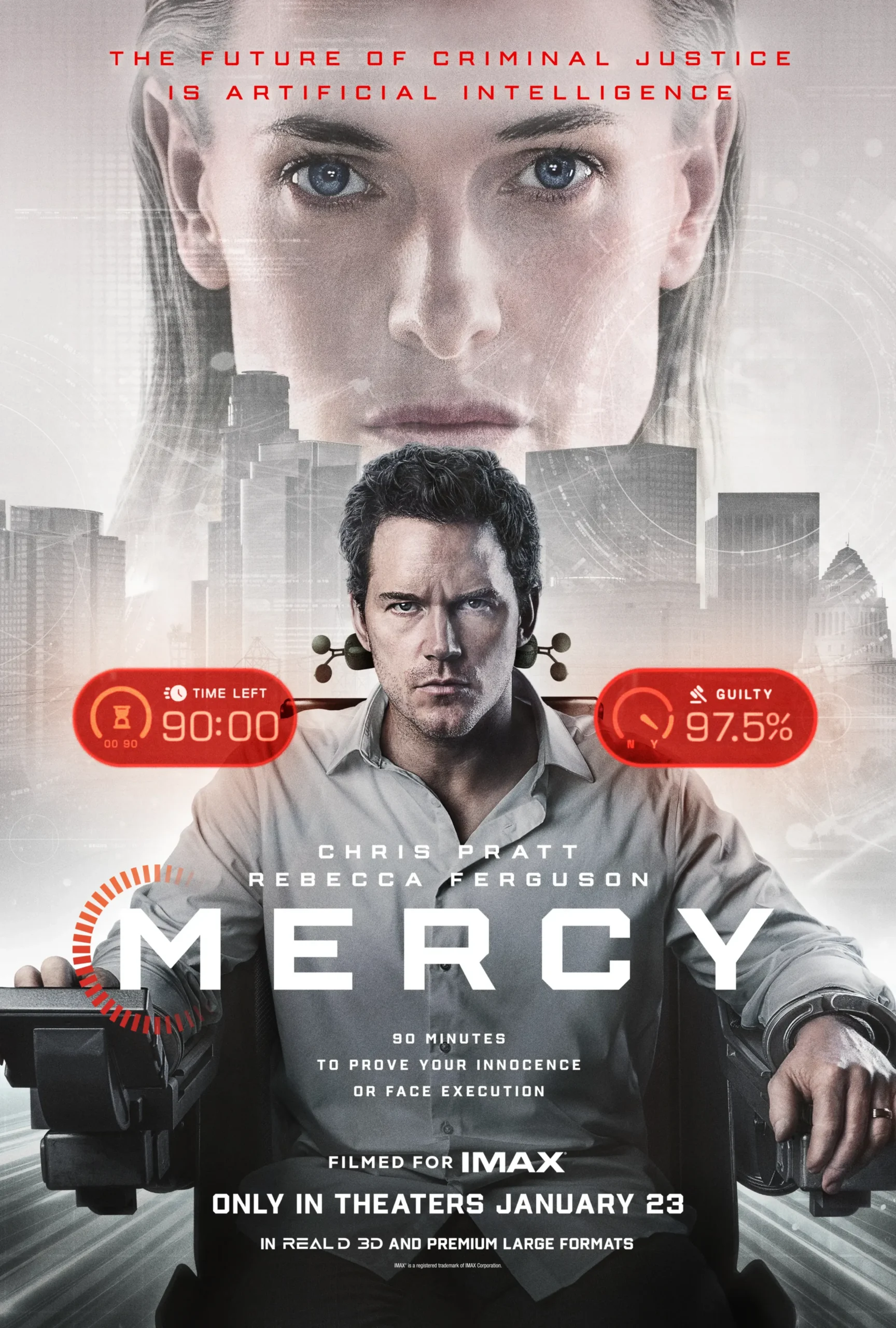 Poster gốc của phim Mercy (Bằng Chứng Sinh Tử)