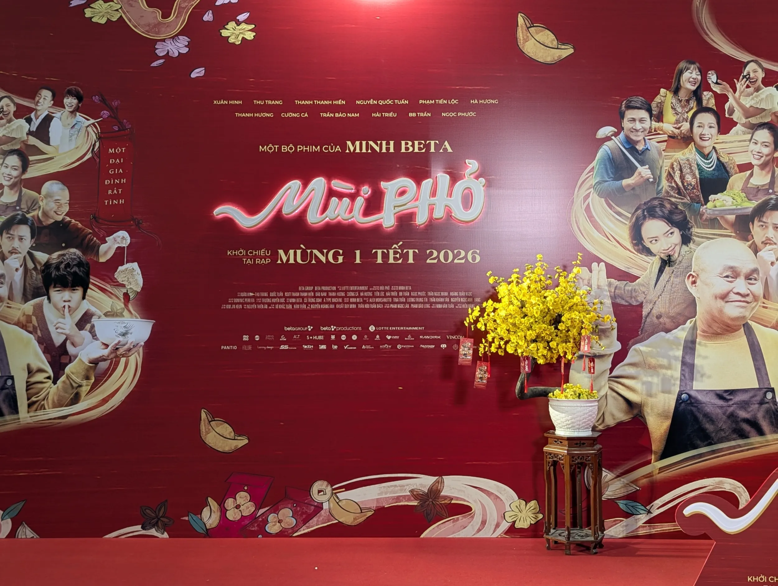 Buổi công chiếu phim Mùi Phở diễn ra tối ngày 7/2 tại TPHCM