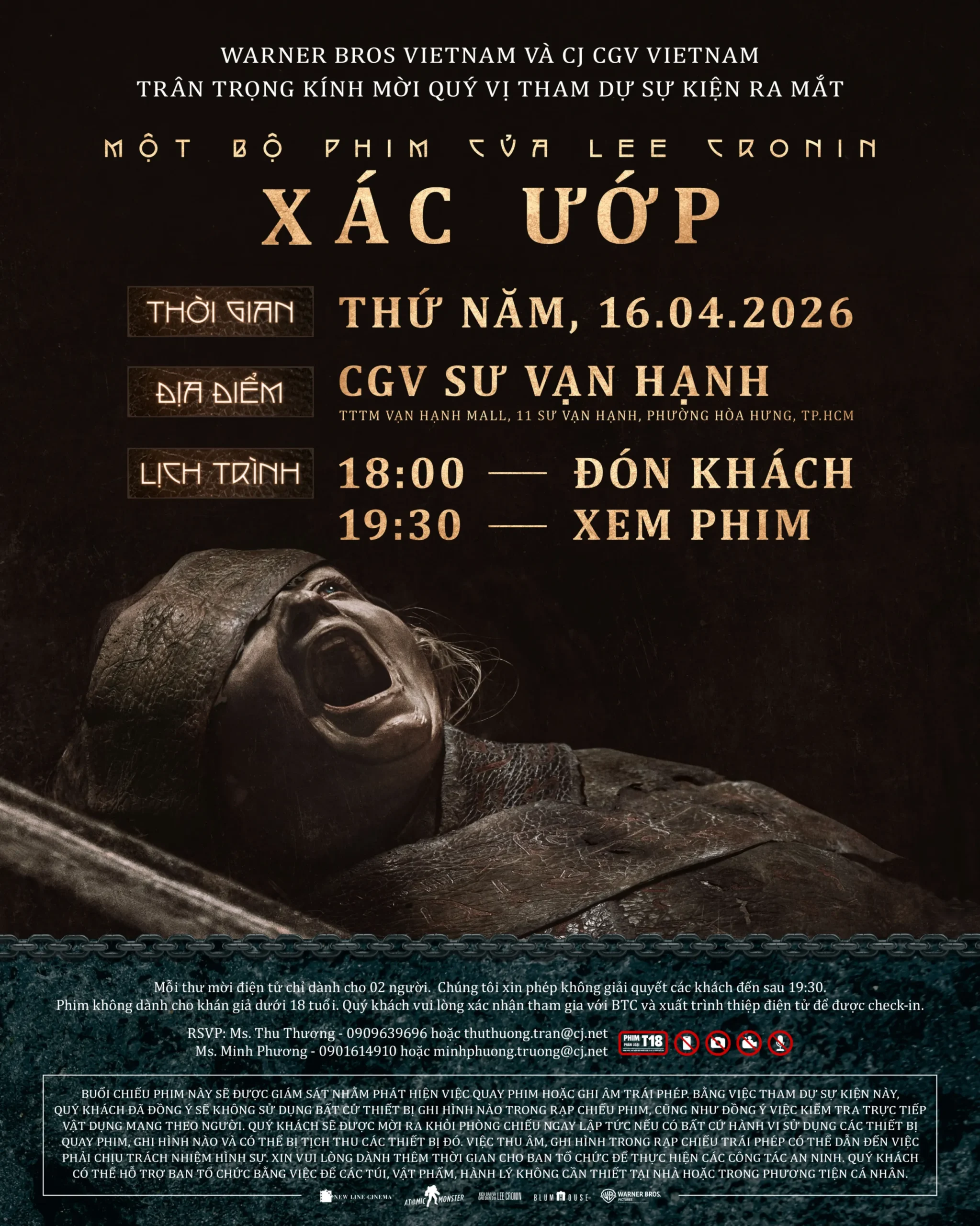 Thư mời xem phim Lee Cronin's The Mummy (Một Bộ Phim Của Lee Cronin: Xác Ướp)